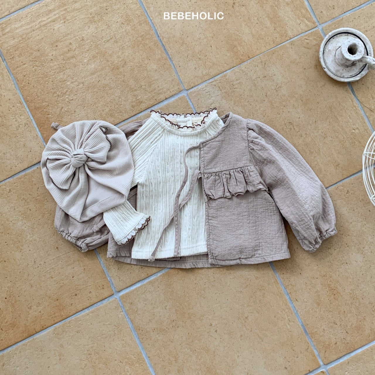 bebeholic ribbon cardigan (Bebe 6-18m)