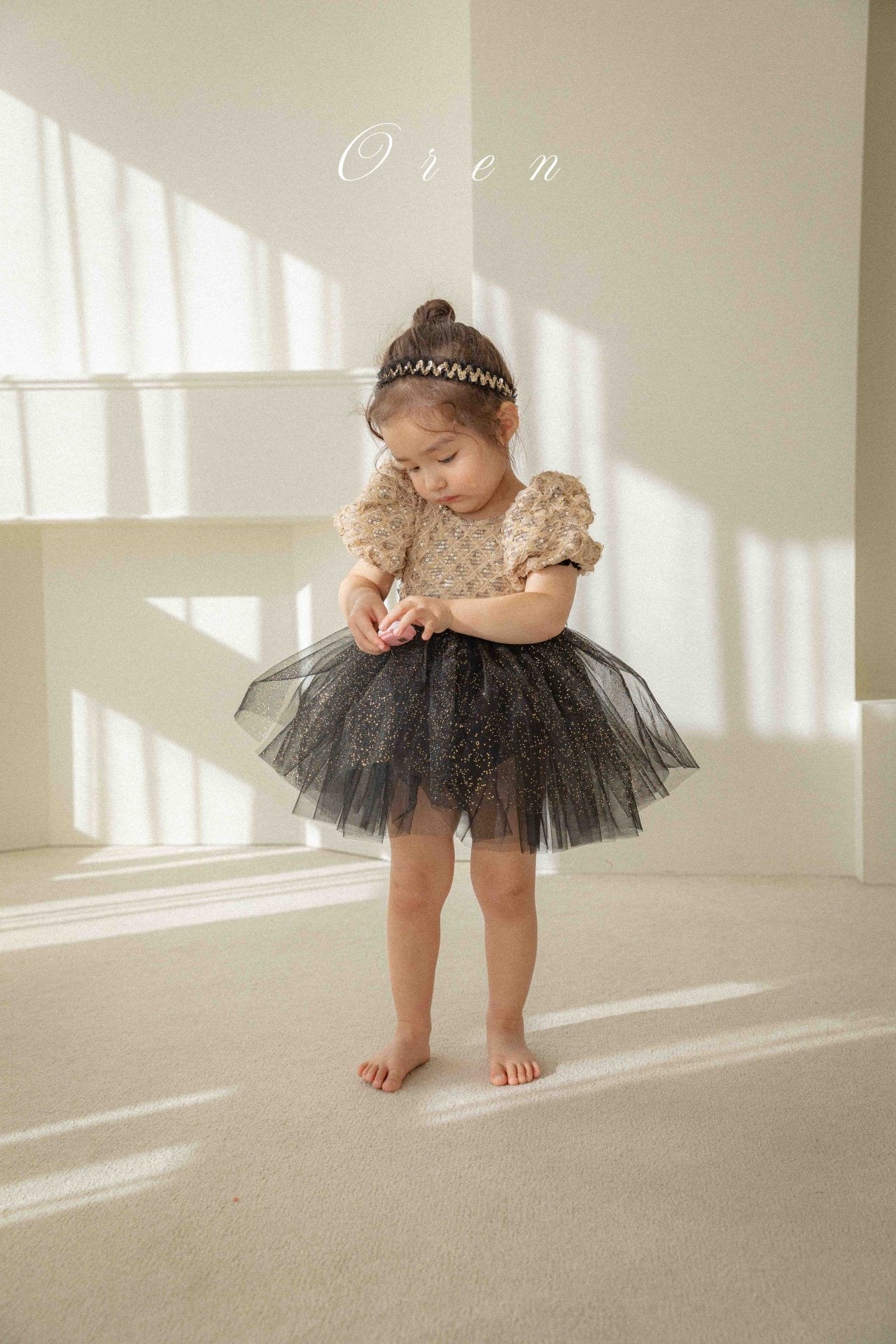 OREN black swan tutu ballet dress (90-120cm)