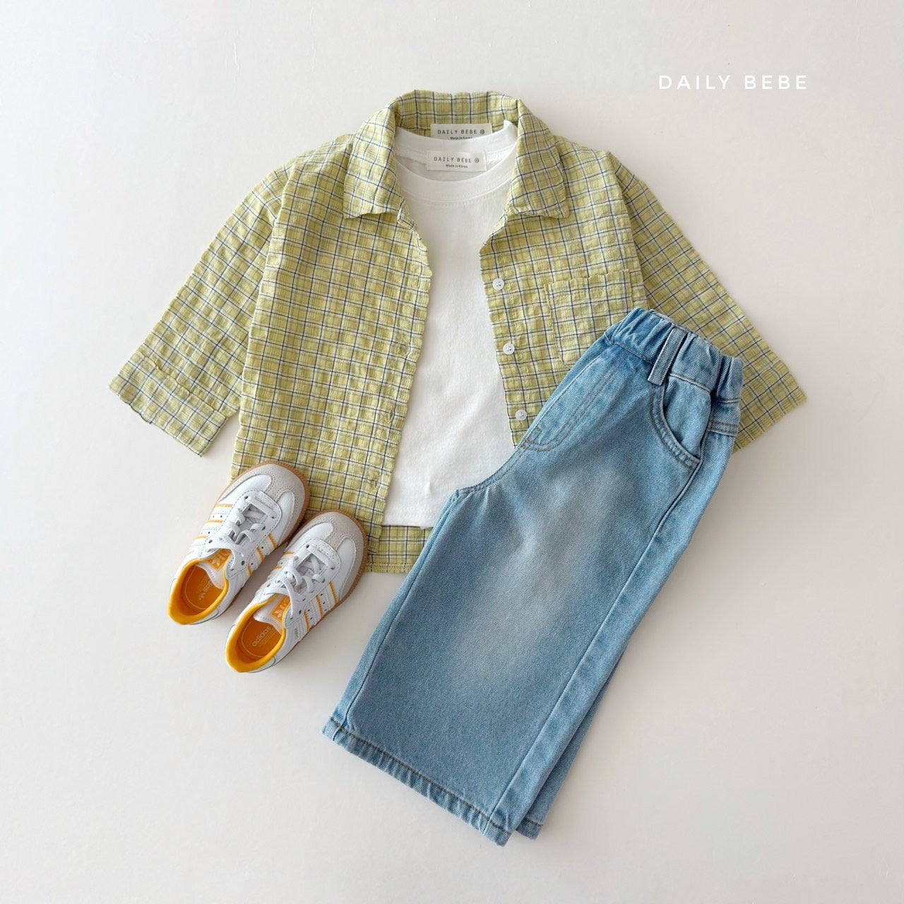 DAILYBEBE check shirt (75-145cm)