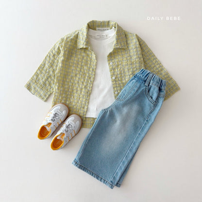 DAILYBEBE check shirt (75-145cm)