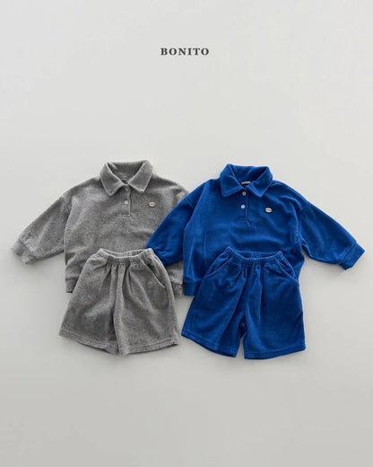 Bonito Terry collar tee set (~80-140cm)