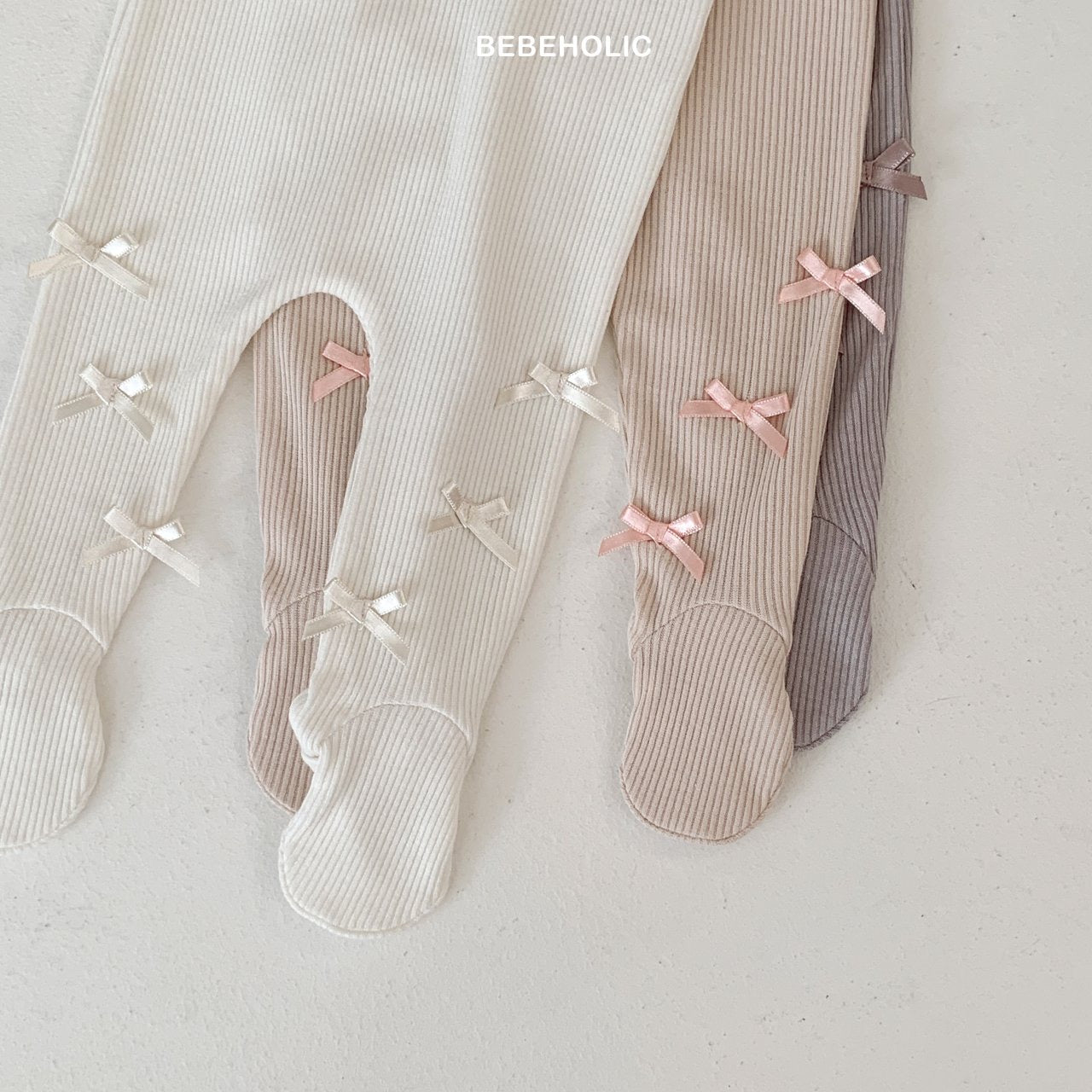 bebeholic ribbon infed leggings(3-18m)