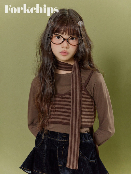 FORKCHIPS silk t-shirt (95-160cm)