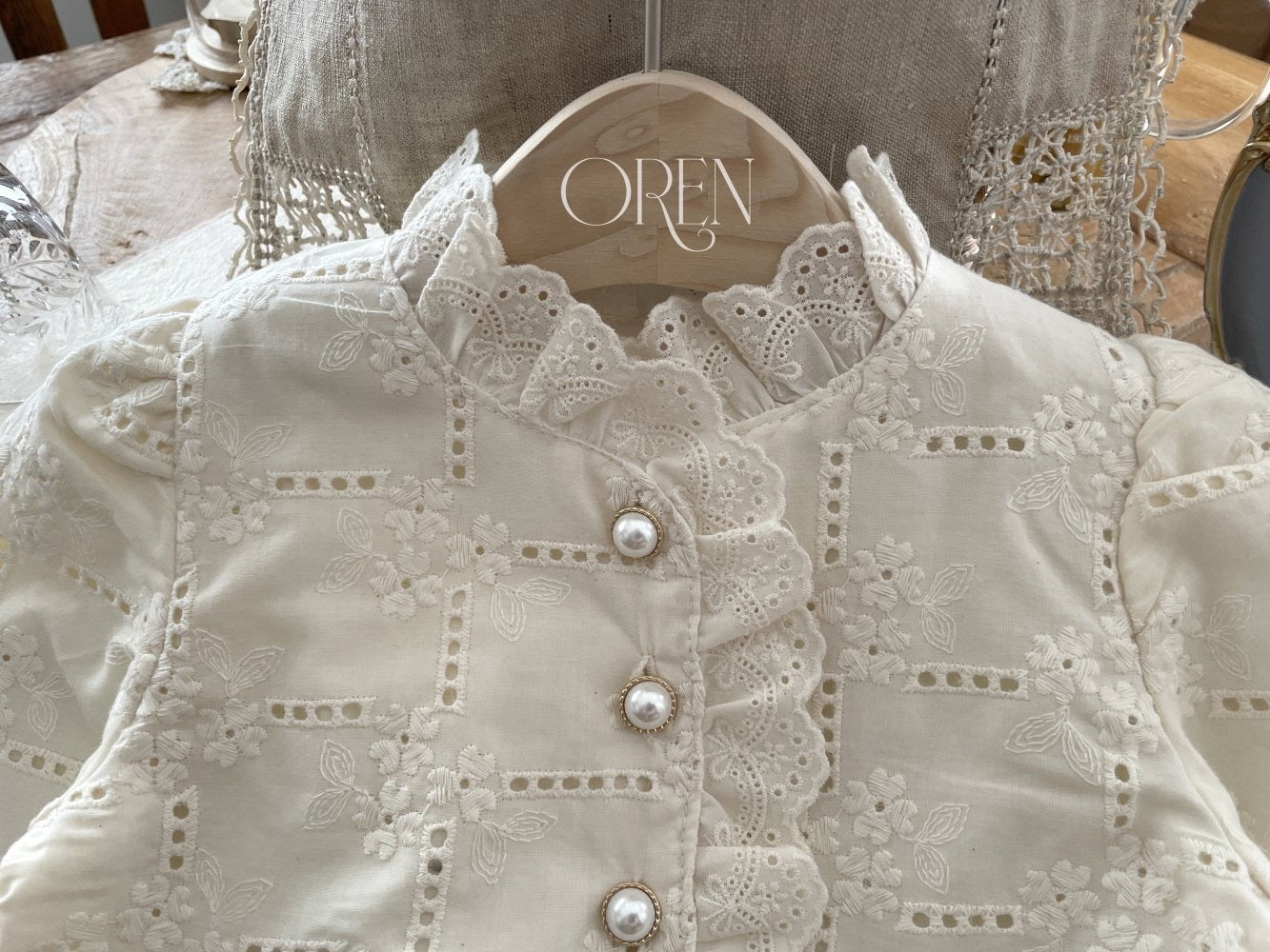 OREN bianca lace cardigan (85-120cm)