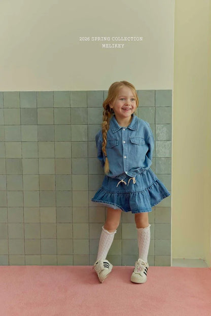 melikey denim frill SK (~80-140cm)