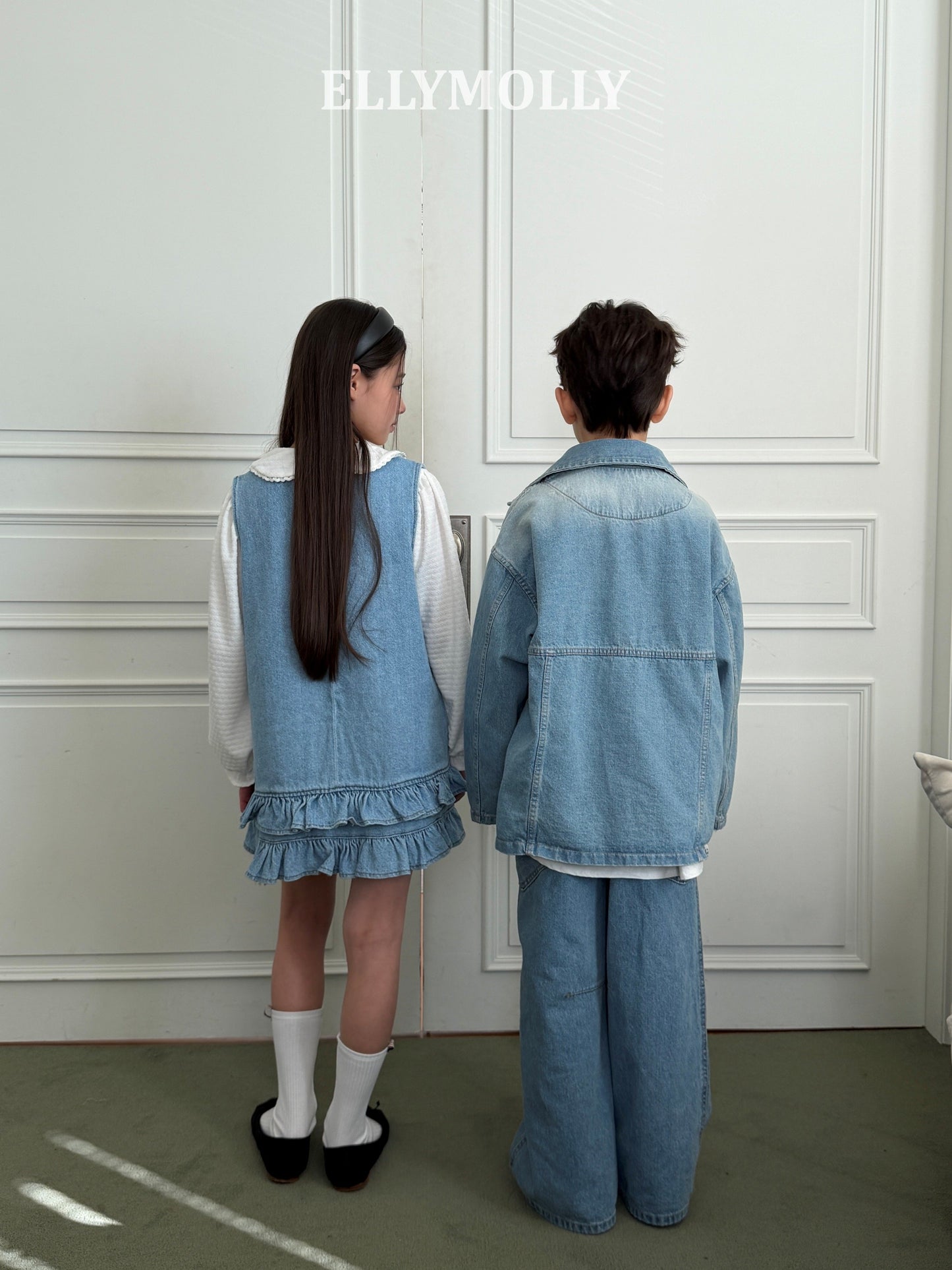 ELLYMOLLY denim little pocket ops (90-145cm)