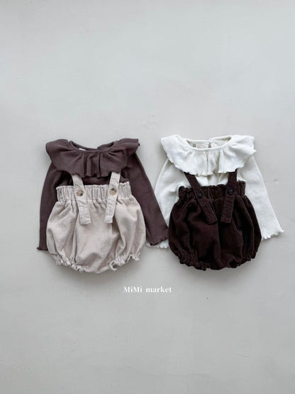 mimi market cream collar tee (70-85cm)