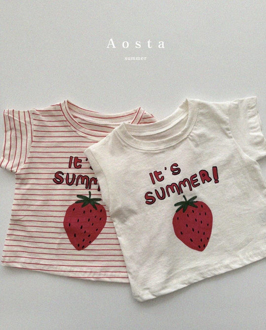 Aosta It’s summer strawberry 上衣(Bebe & kids ~70-115cm)