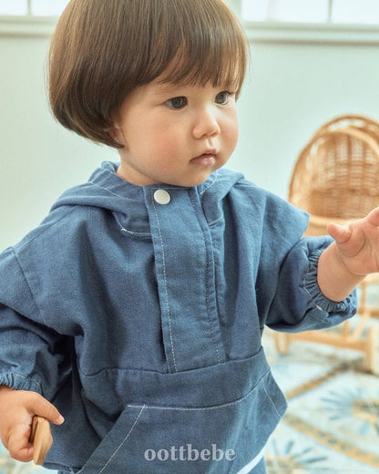 oottbebe stitch hood anorak (75-120cm)
