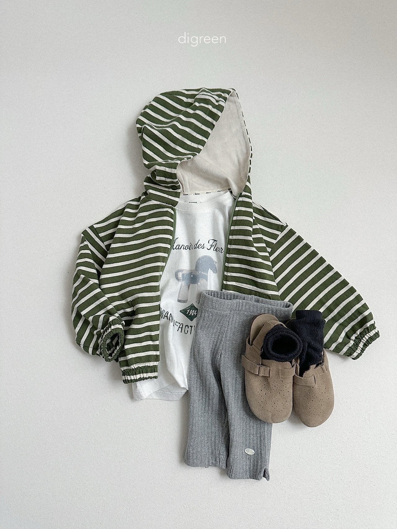 digreen candy hood zip up (85-130cm)