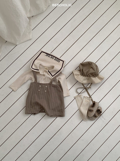 bebeholic stitch suspender pants (3-18m)