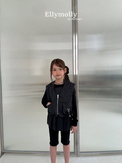 ELLYMOLLY d-ring pocket vest (90-160cm)