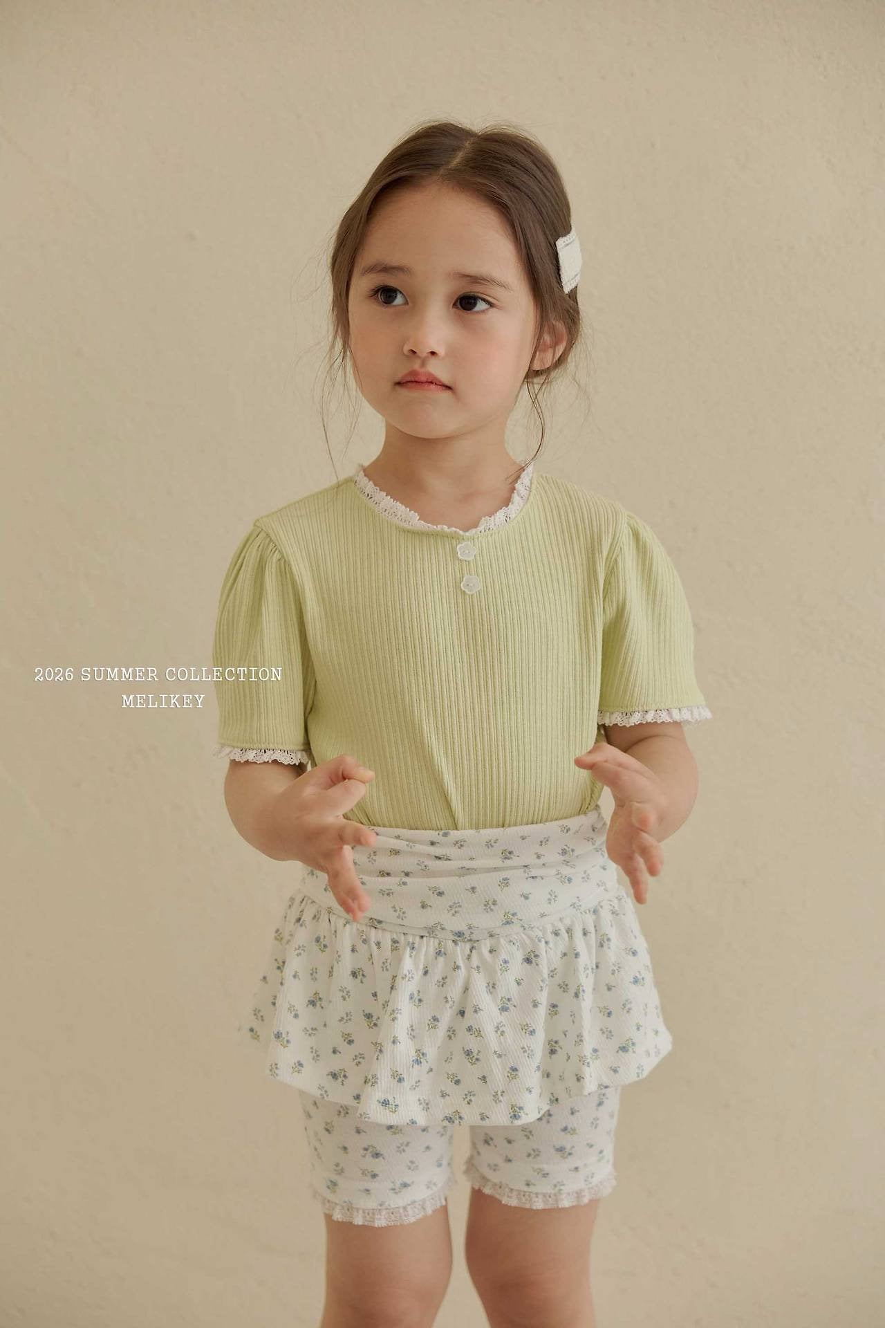 melikey shirred 5short skirt leggings (~80-140cm)