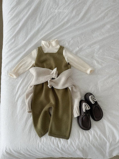 minirobe teddy knit overall (70-110cm)