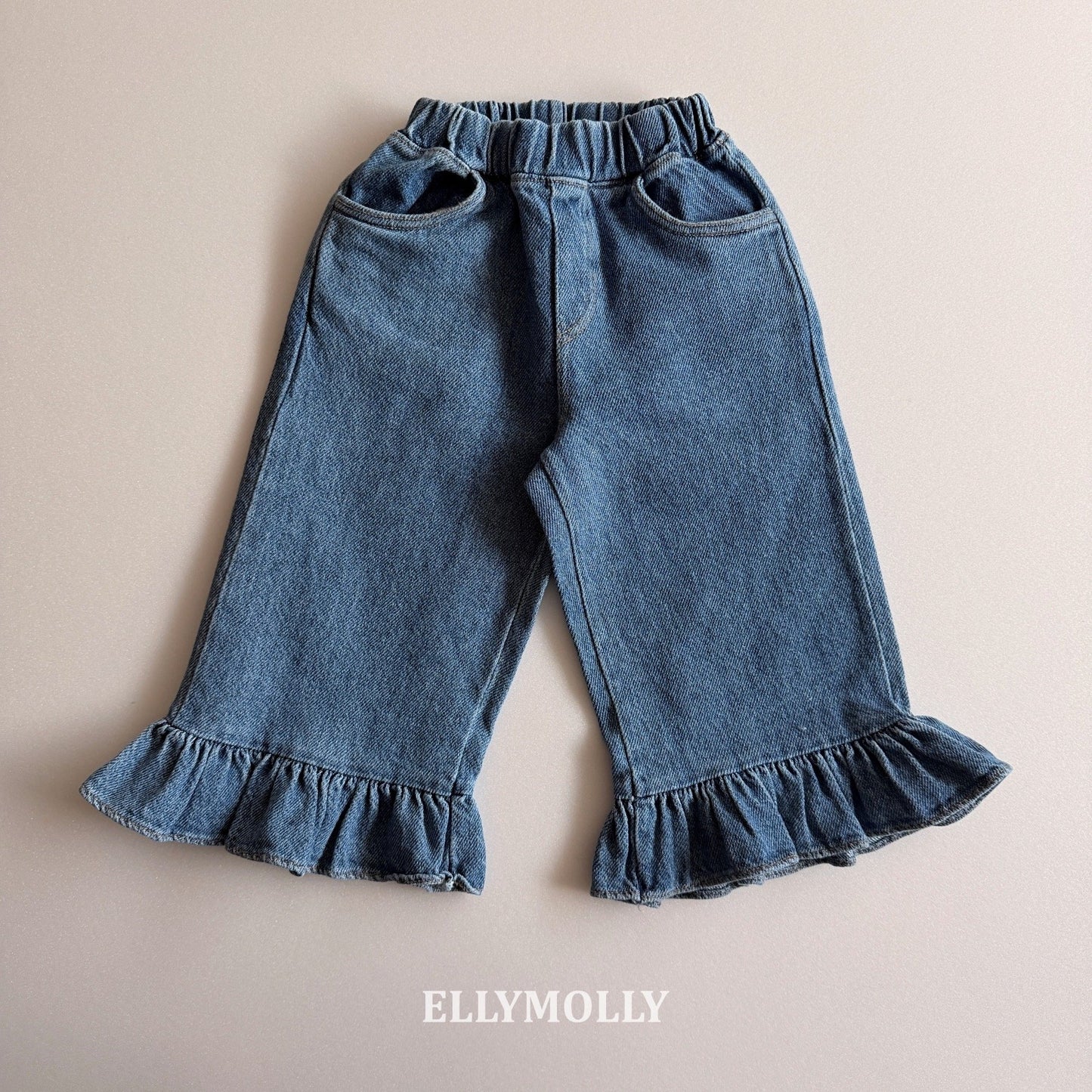 ELLYMOLLY jelly frill denim pt (90-145cm)