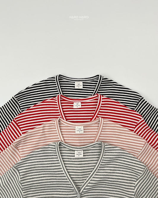 HAROHARO Milk STV neck cardigan (85-140cm)