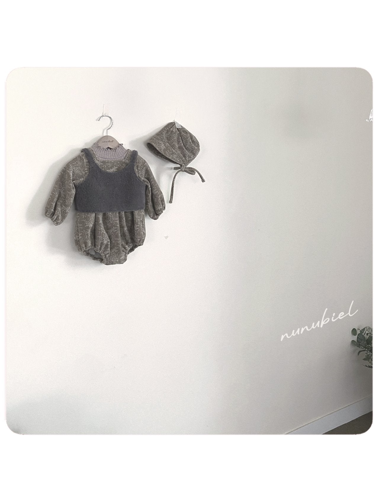 nunubiel caluna romper&bonnet (3-18m)