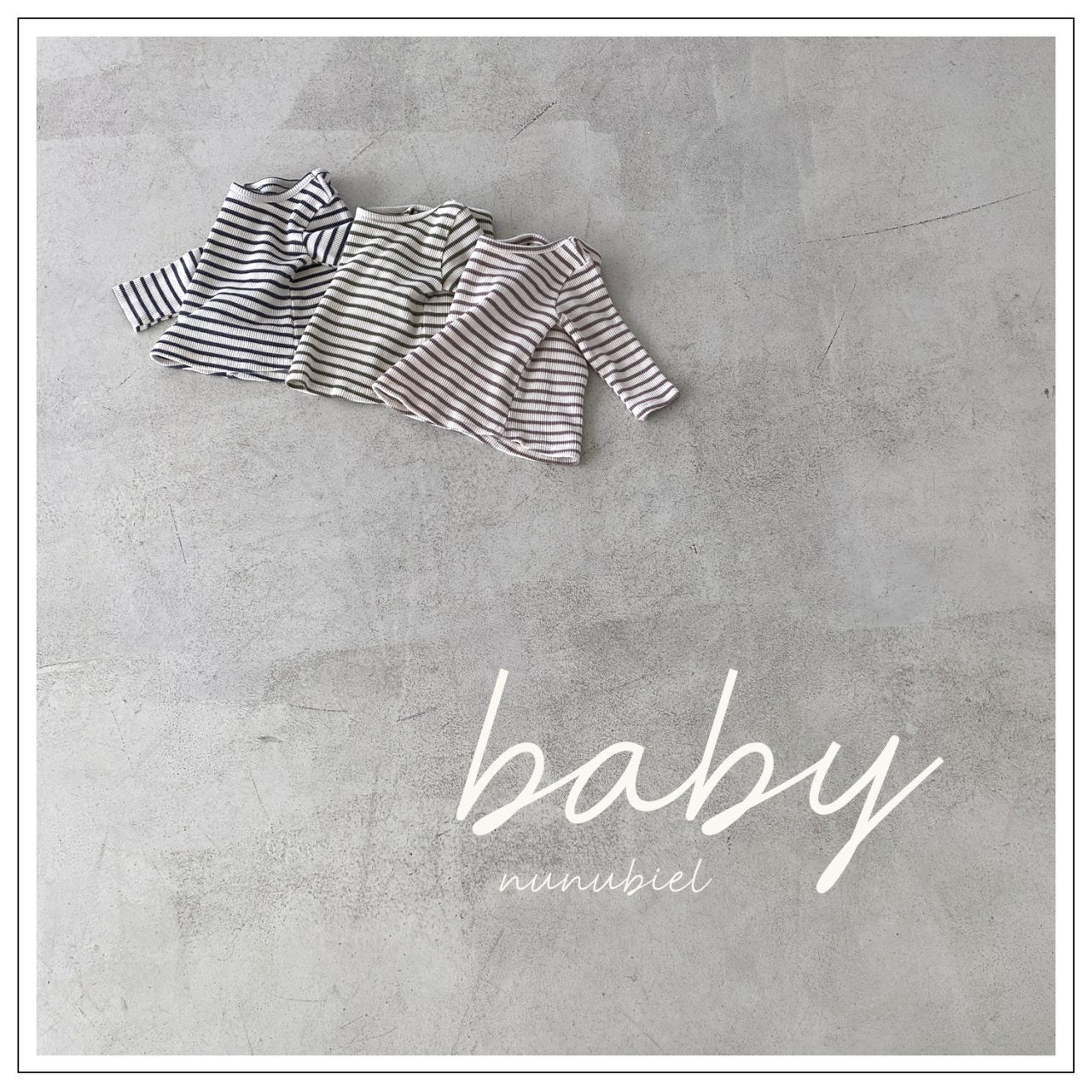 nunubiel bebe waffle t-shirts (Bebe 3-18m)