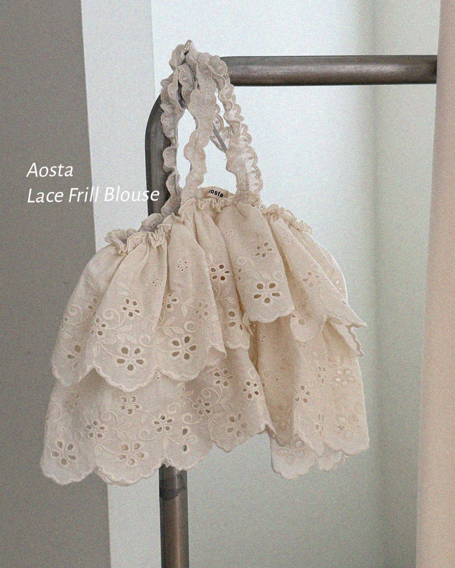Aosta lace cancan blouse