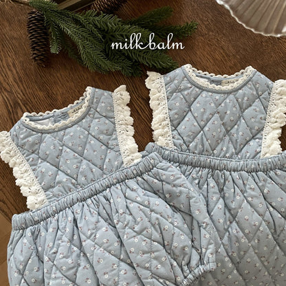 milkbalm laura quilting suit (3-18m)