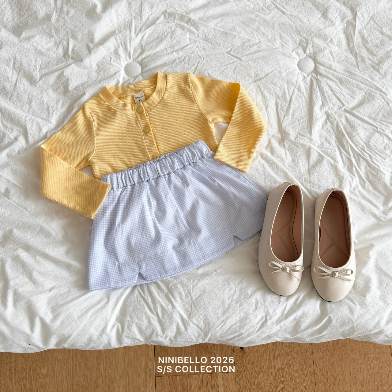 ninibello sour check skirt (80-130cm)