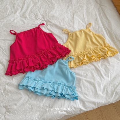 ninibello joy heart punching sleeveless top (80-130cm)