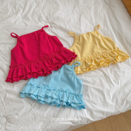 ninibello joy heart punching sleeveless top (80-130cm)