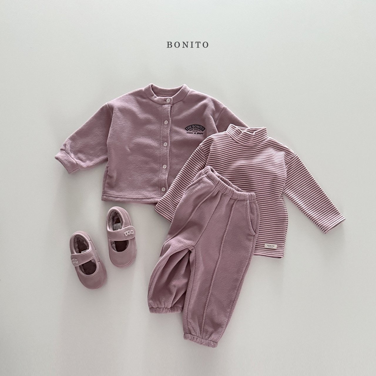 Bonito winter cardigan jogger SET-UP (~80-140cm)