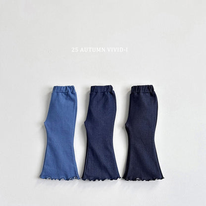 Vividi 牛仔木耳喇叭牛仔褲 (75-135cm)