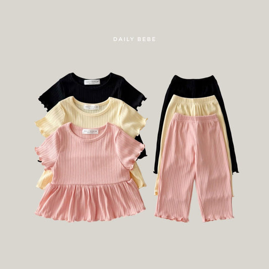 Dailybebe 捲捲邊涼感套裝 (75-140cm)