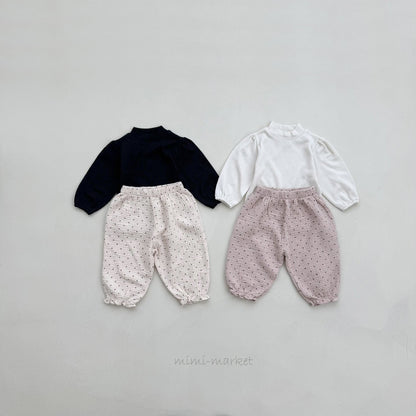 mimi market dot frill pants (bebe70-85cm)