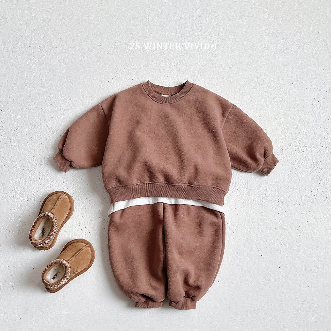 Vivid 素色圓領套裝 (75-135cm)