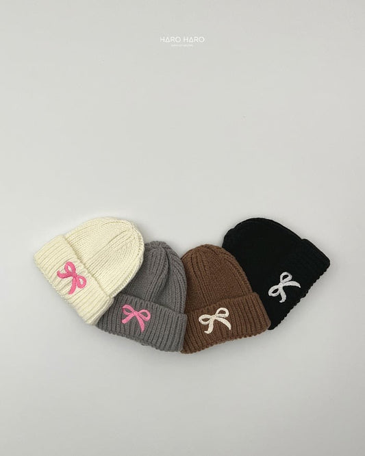 HAROHARO cute ribbon beanie