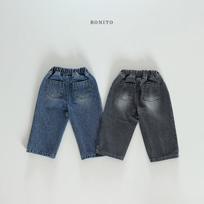 bonito incision brush denim pants (~80-140cm)