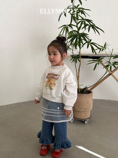 ELLYMOLLY jelly frill denim pt (90-145cm)
