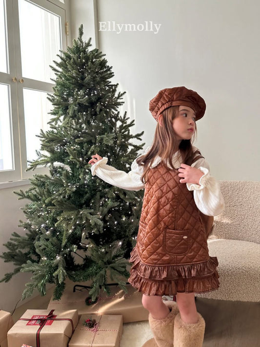 EllyMolly 絎縫背心連衣裙 (90-145cm)