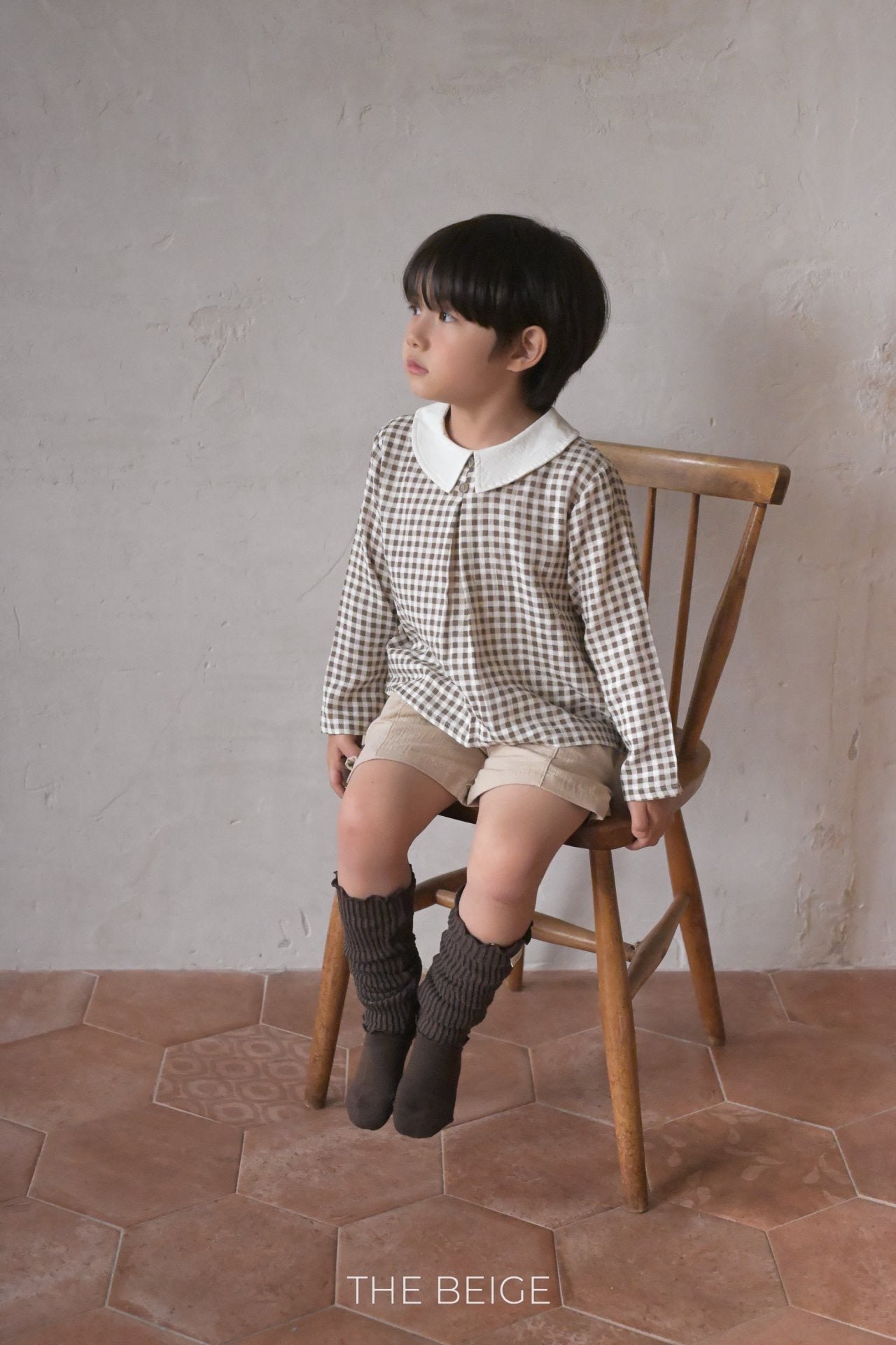 the beige petit collar blouse (80-120cm)