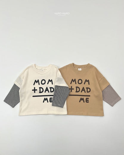 HAROHARO its me layered tee (85-140cm)