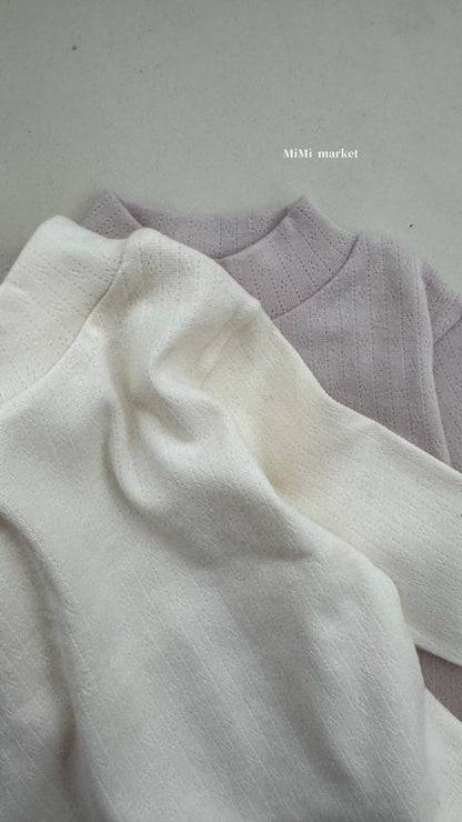 mimi market eyelet polar tee (70-85cm)
