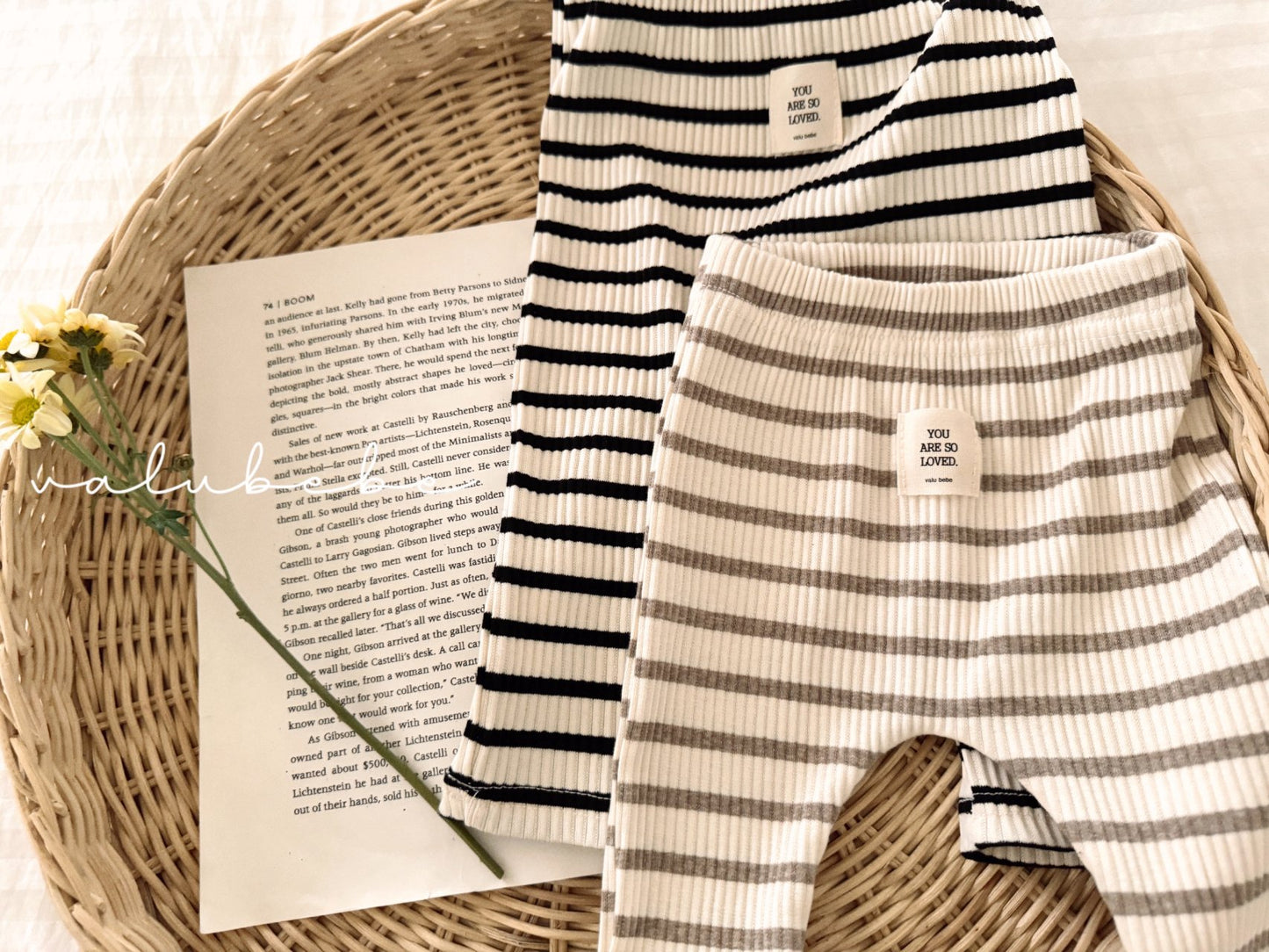 valubebe stripe leggings (6-24m)