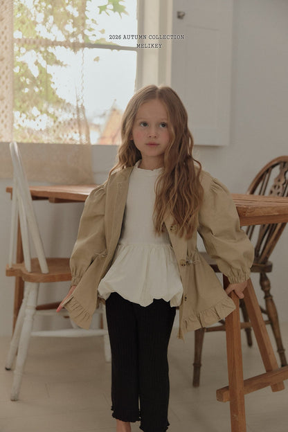 melikey momo frill trench coat (~80-140cm)