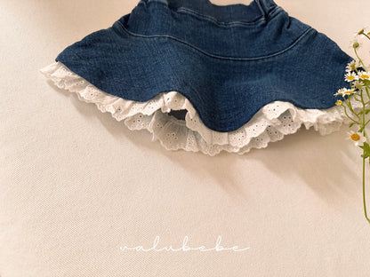 valubebe lace denim hulsh skirt (6-24m)