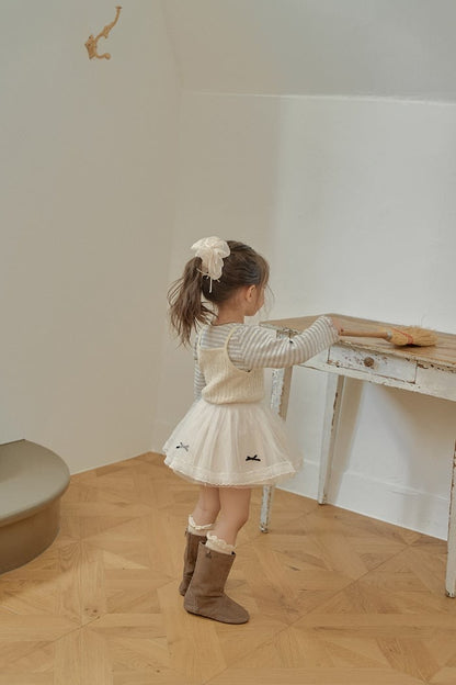 momoann ribbon sheath skirt. (90-130cm)