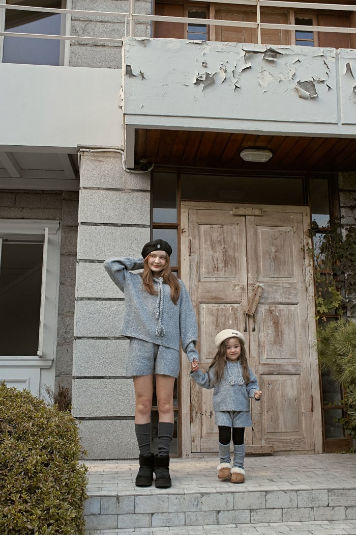 momoann knit hood set(mom)