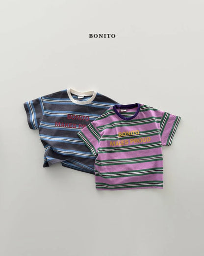 Bonito proud stripe T (~80-140cm)