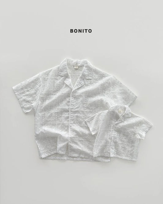 Bonito see-through lace shirt (Bebe & kids & adult )