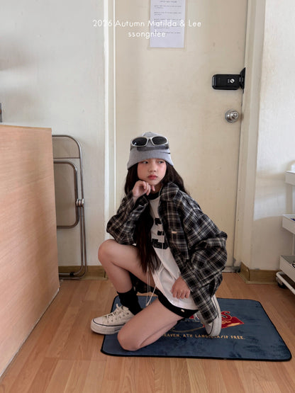 matilda&lee about check shirt (85-165cm)
