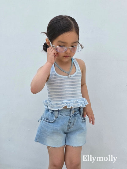 ELLYMOLLY salt halter frill sleeveless (90-145cm)