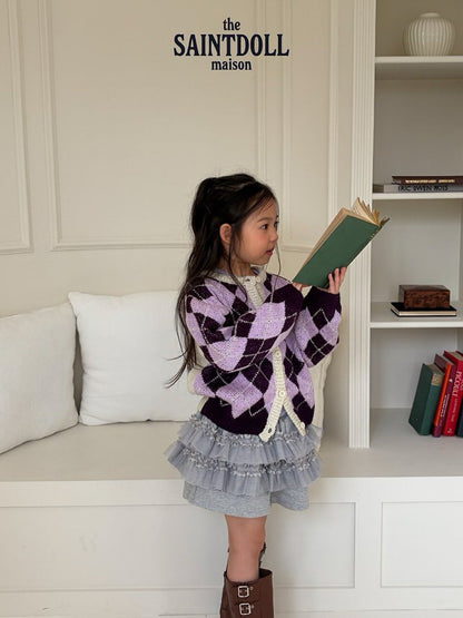 saintdoll argyle cardigan (90-150cm)