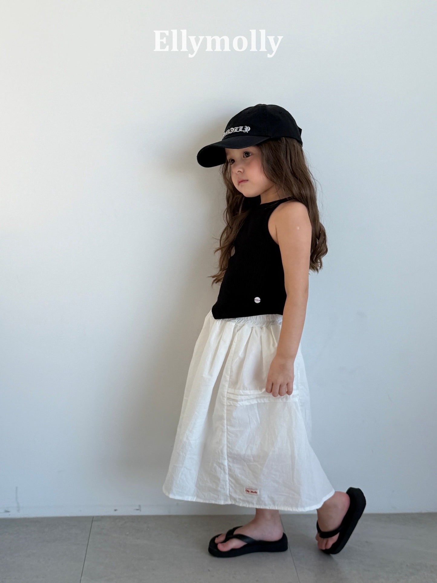 ELLYMOLLY blanche long skirt (90-145cm)